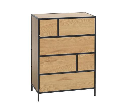 Lipasto HEDVIG 70x40xH95cm, saari/musta