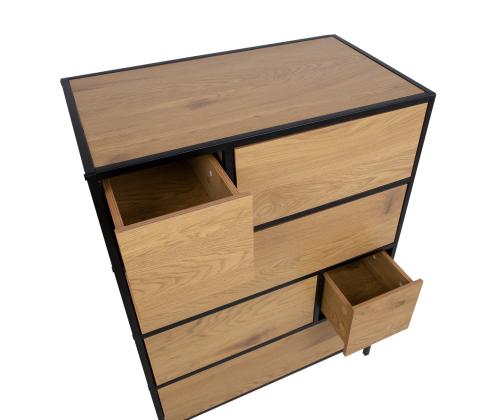 Lipasto HEDVIG 70x40xH95cm, saari/musta