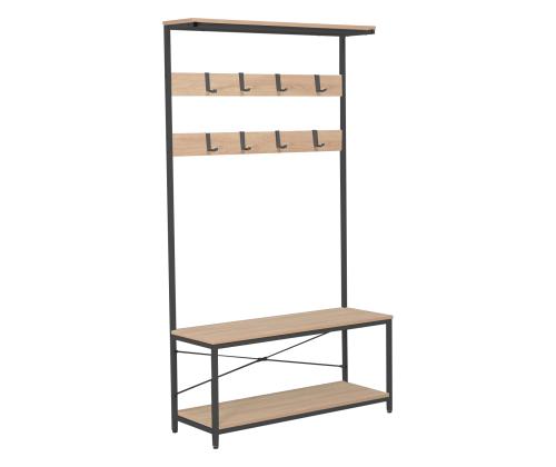 Etuhylly HEDVIG 100x36xH180cm, saarni/musta