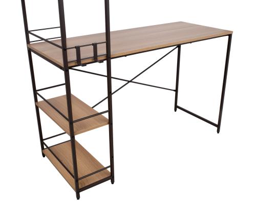 Työpöytä STUDY 120x51xH120cm, tammi/ruskea