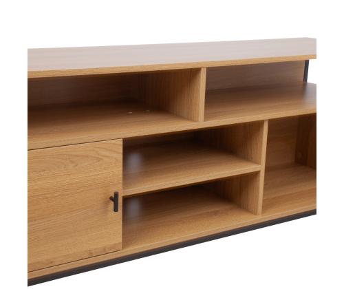 TV-pöytä STUDY 150x40xH54cm, tammi/musta