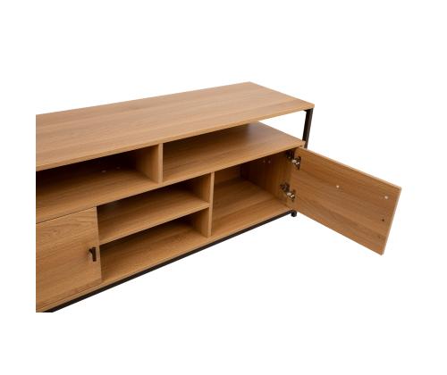 TV-pöytä STUDY 150x40xH54cm, tammi/musta