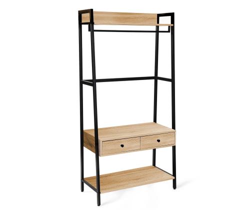 Etuhylly LAVINIA 84x40xH169cm, saari/musta