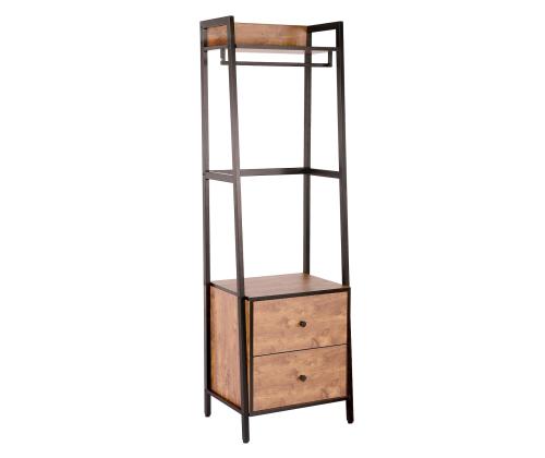 Etuhylly LAVINIA 52x40xH169cm, saari/musta