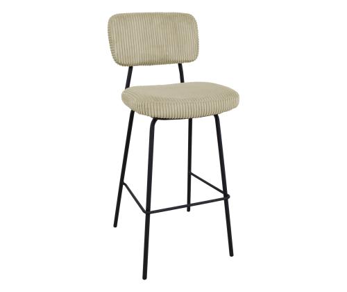 Baarijakkara KEIU 46x49xH107cm, vaalea beige sametti