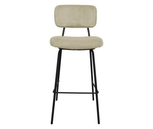 Baarijakkara KEIU 46x49xH107cm, vaalea beige sametti