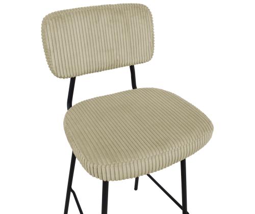 Baarijakkara KEIU 46x49xH107cm, vaalea beige sametti