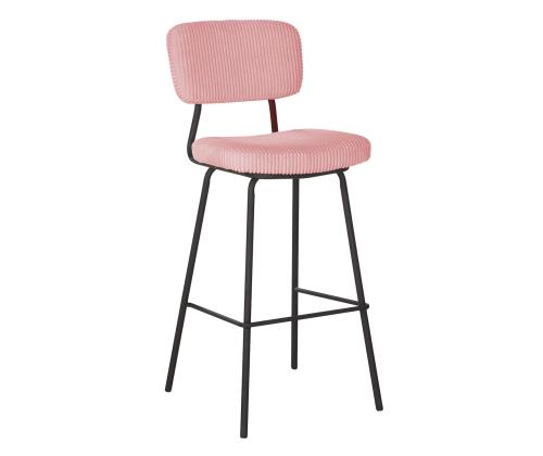 Baarijakkara KEIU 46x49xH107cm, vanaroosa sametti