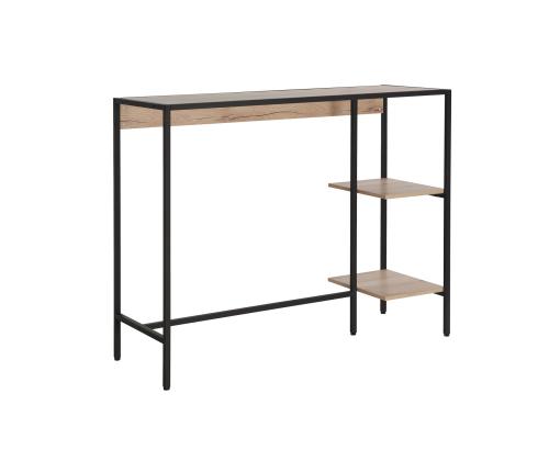 Baarisarja HEDVIG-pöytä ja 2 baarituolia, saari/musta