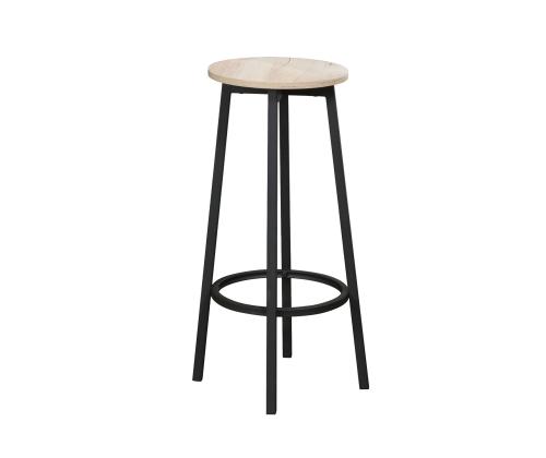 Baarisarja HEDVIG-pöytä ja 2 baarituolia, saari/musta