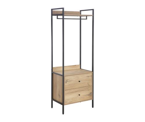 Hylly HANNES 64x40xH180cm, maalaismainen melamiinipintainen