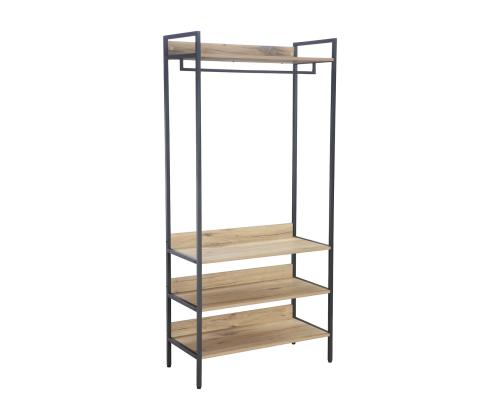 Hylly HANNES 84x40xH180cm, maalaismainen melamiinipintainen