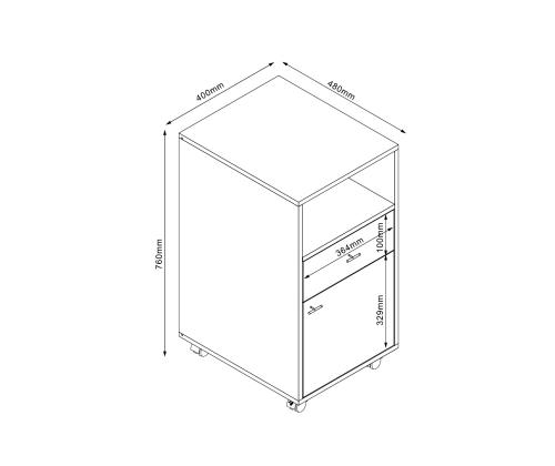 LADY LESTER 40x48xH76cm