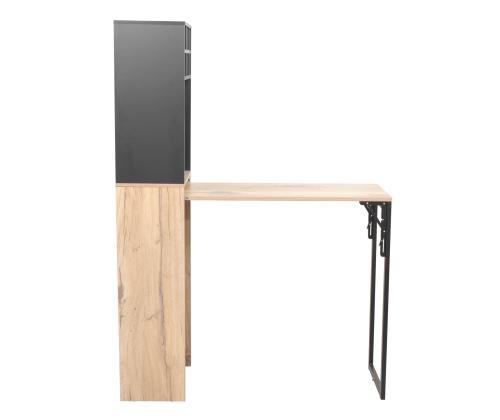 Baarihylly pöydällä HANNES122(30)x44xH170cm, maalaismainen melamiini