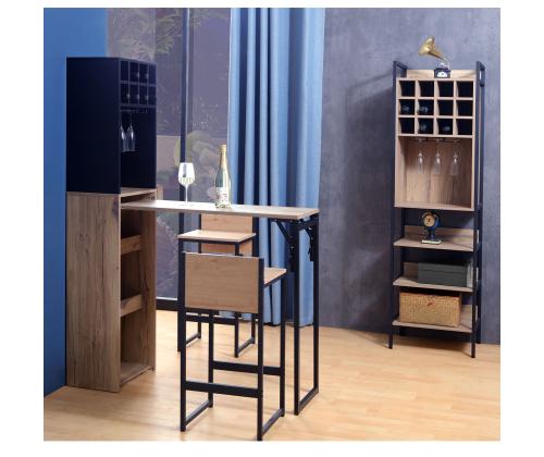 Baarijakkara HANNES 38x38xH80cm, maalaismainen melamiinipintainen viimeistely