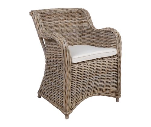 Tugitool KATALINA 62x62xH83cm, luonnollinen pyörivä