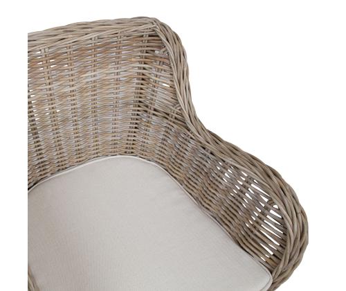 Tugitool KATALINA 62x62xH83cm, luonnollinen pyörivä