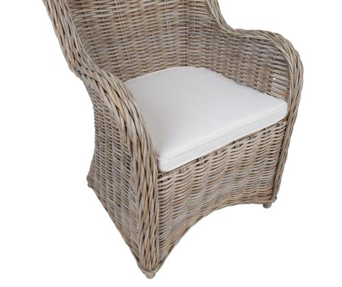 Tugitool KATALINA 62x62xH83cm, luonnollinen pyörivä