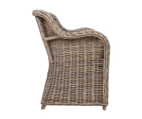 Tugitool KATALINA 62x62xH83cm, luonnollinen pyörivä