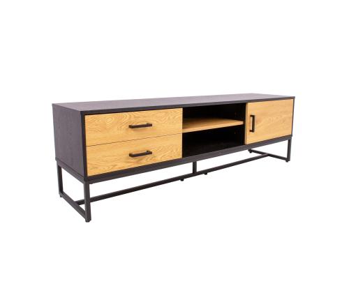 TV-pöytä AMSTERDAM 160x40xH50cm, tammi/musta