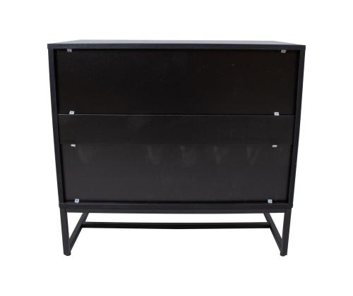 Lipasto AMSTERDAM 80x40xH75cm, tammi/musta