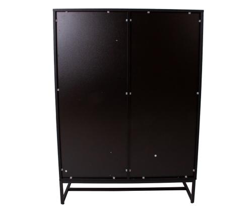 Lipasto AMSTERDAM 100x40xH140cm, tammi/musta