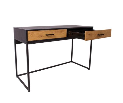 Työpöytä AMSTERDAM 120x50xH79cm, tammi/musta
