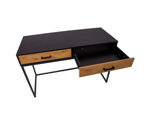 Työpöytä AMSTERDAM 120x50xH79cm, tammi/musta