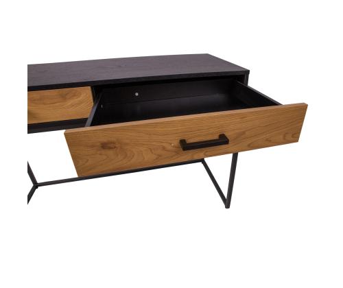 Työpöytä AMSTERDAM 120x50xH79cm, tammi/musta