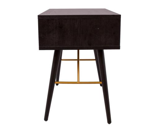 Yöpöytä - sivupöytä LUXEMBURG 45x35xH50cm, musta melamiini