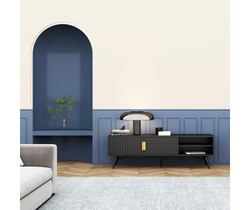 TV-pöytä PIXAR 150x40xH50cm, musta