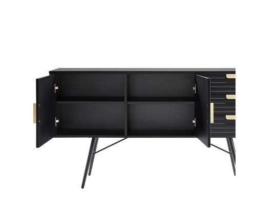 Lipasto PIXAR 150x40xH80cm, musta