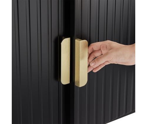 Lipasto PIXAR 150x40xH80cm, musta