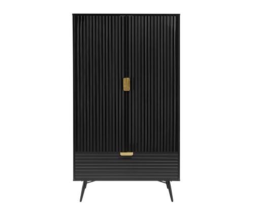 Vaatekaappi PIXAR 100x56xH175cm, musta