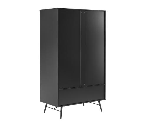 Vaatekaappi PIXAR 100x56xH175cm, musta