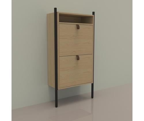 Kenkäkaappi AALBORG 55,6x26xH91,5cm, tammi