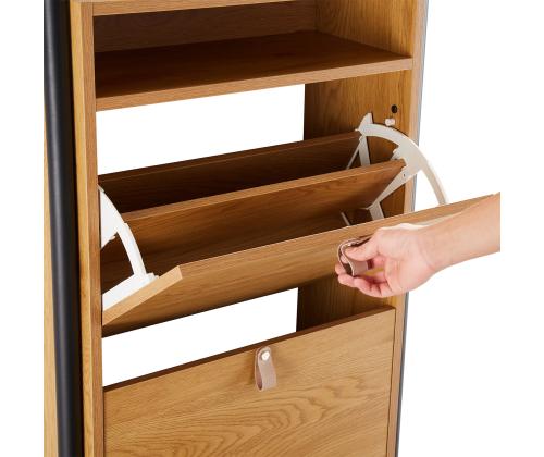 Kenkäkaappi AALBORG 55,6x26xH91,5cm, tammi