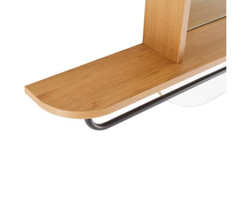 AALBORG peili hyllyllä 92x15xH93cm, tammi