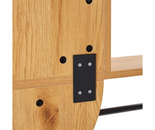 AALBORG peili hyllyllä 92x15xH93cm, tammi