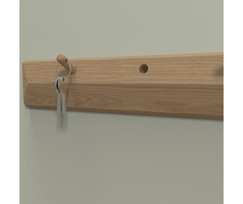 Seinäteline AALBORG 100x2,3xH8,3cm, tammi