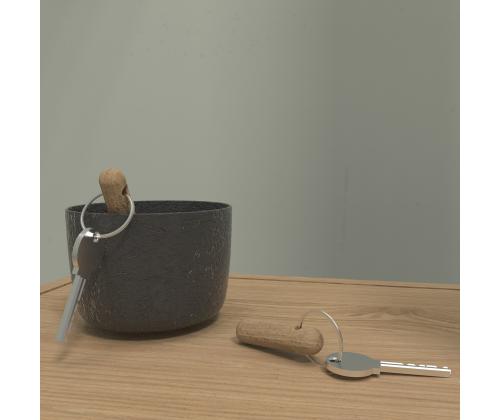 Seinäteline AALBORG 100x2,3xH8,3cm, tammi