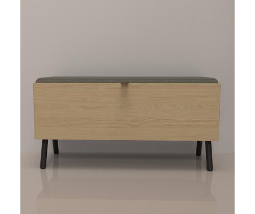 Ruokapenkki AALBORG 90x32xH46cm, tammi