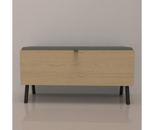 Ruokapenkki AALBORG 90x32xH46cm, tammi