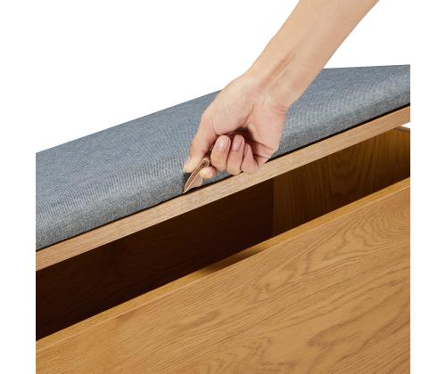 Ruokapenkki AALBORG 90x32xH46cm, tammi