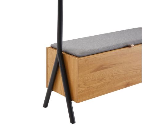 Eteinen AALBORG penkillä 97x32xH180cm, tammi