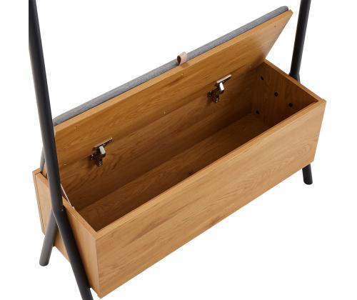 Eteinen AALBORG penkillä 97x32xH180cm, tammi