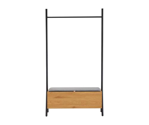 Eteinen AALBORG penkillä 97x32xH180cm, tammi