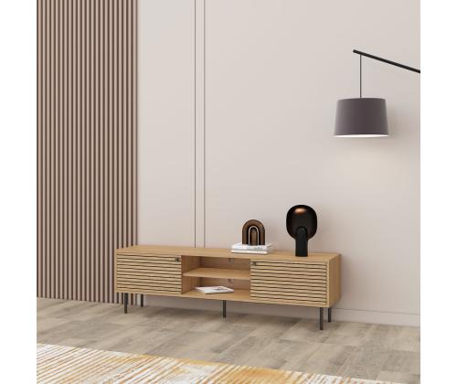 Laud LINE TV 150x40xH50cm, lämpökoristeltu melamiinilla