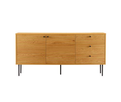 Lipasto LINE 150x40xH74cm, melamiini tammenkuorella