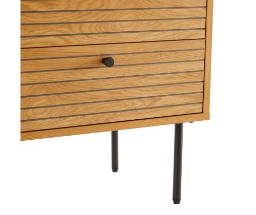 Lipasto LINE 150x40xH74cm, melamiini tammenkuorella